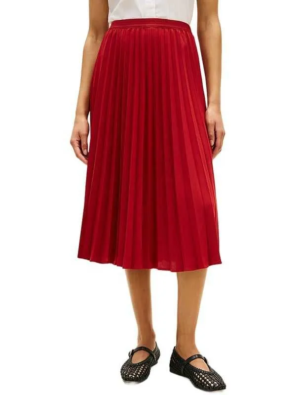 Tommy hilfiger - crvena midi suknja