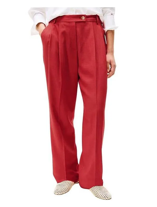 Tommy hilfiger - crvene ženske pantalone