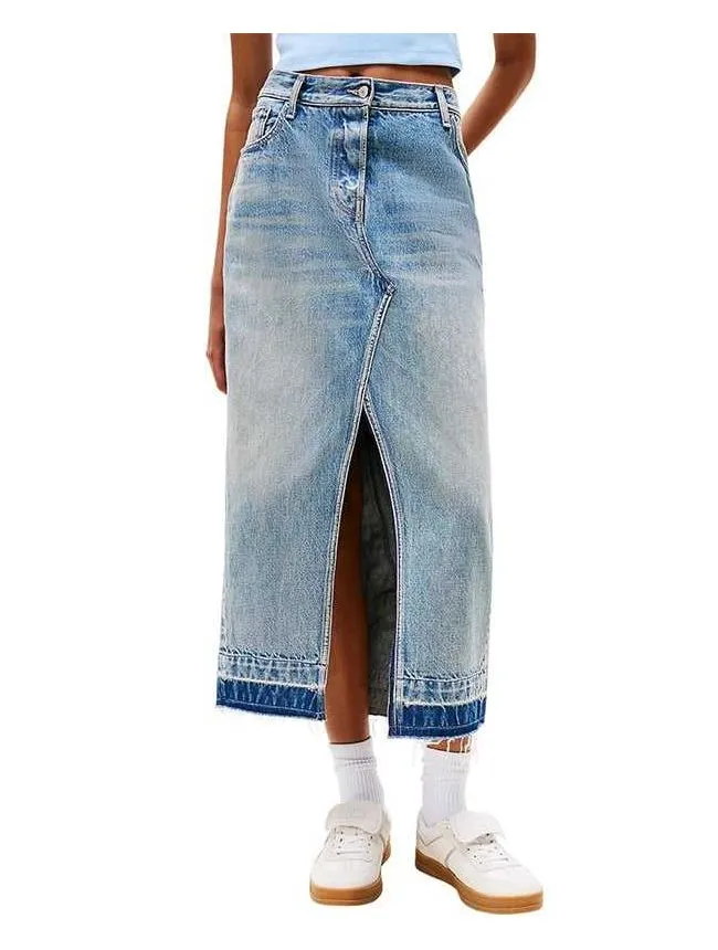 Tommy hilfiger - denim midi suknja