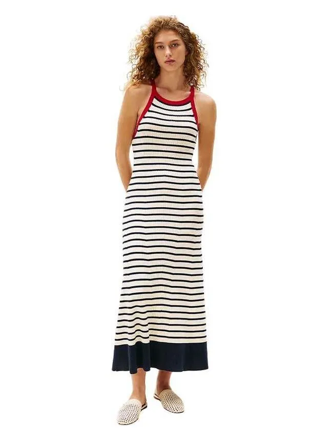 Tommy hilfiger - duga prugasta haljina