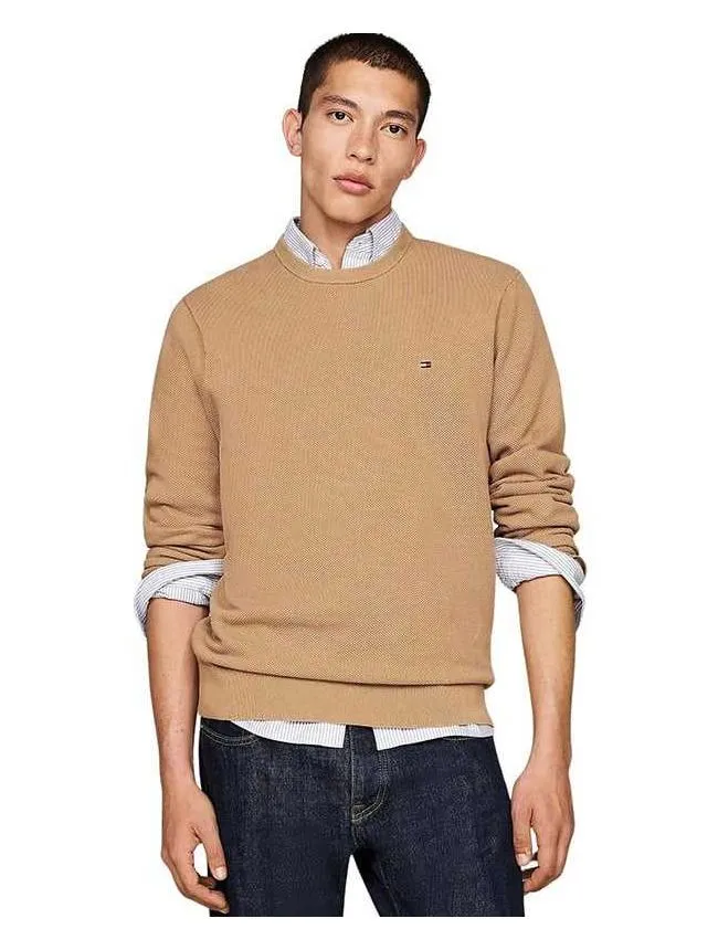 Tommy hilfiger - kamel muški džemper