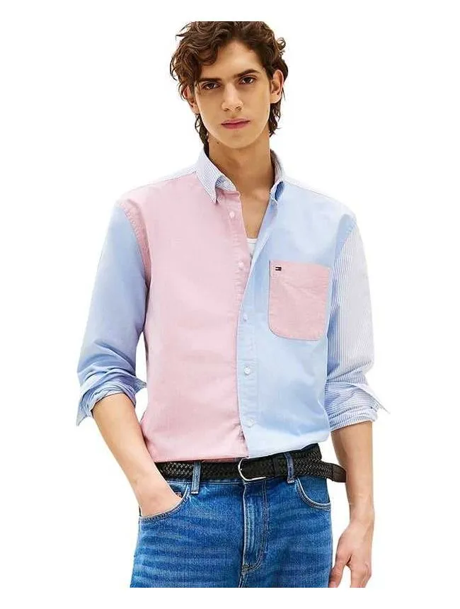Tommy hilfiger - kolor-blok muška košulja