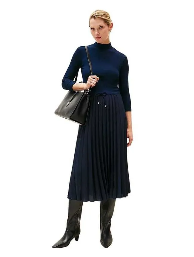 Tommy hilfiger - kombinovana midi haljina