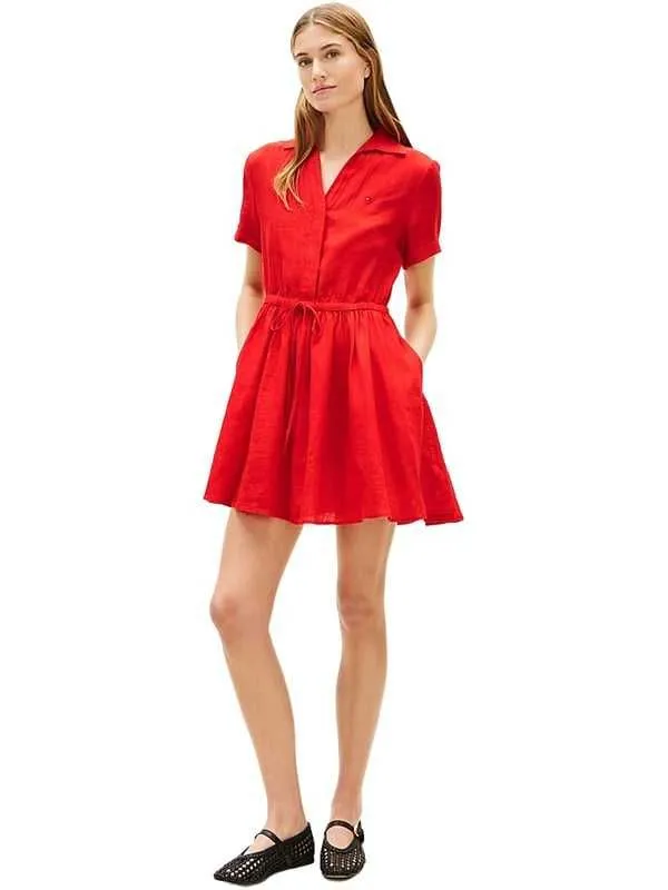 Tommy hilfiger - lanena mini haljina