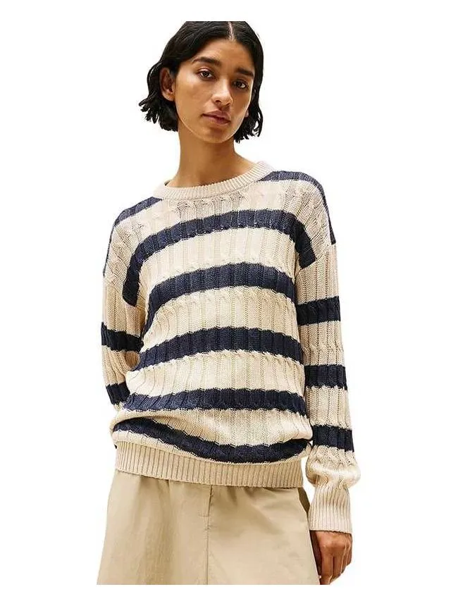 Tommy hilfiger - laneni ženski džemper