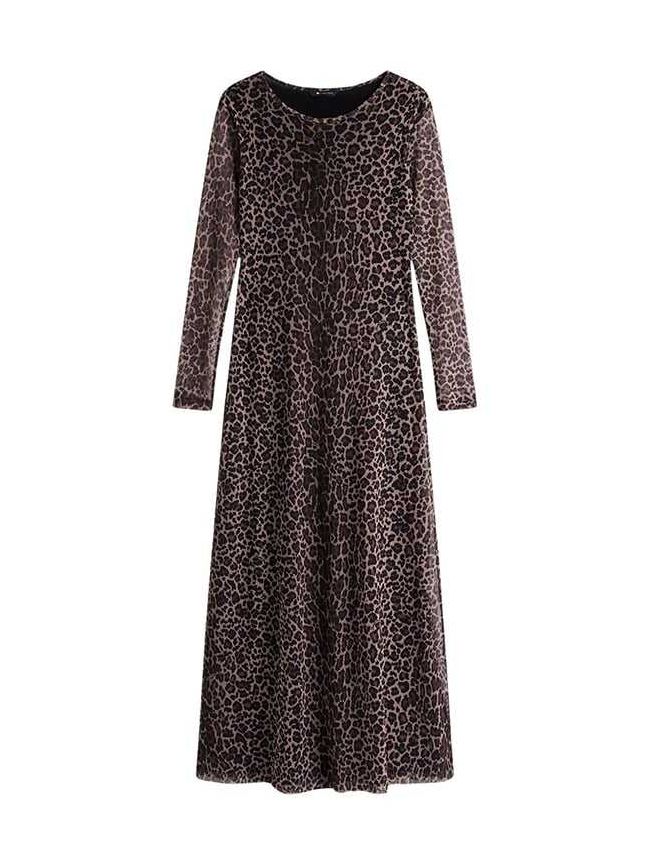 Tommy hilfiger - leopard maxi haljina