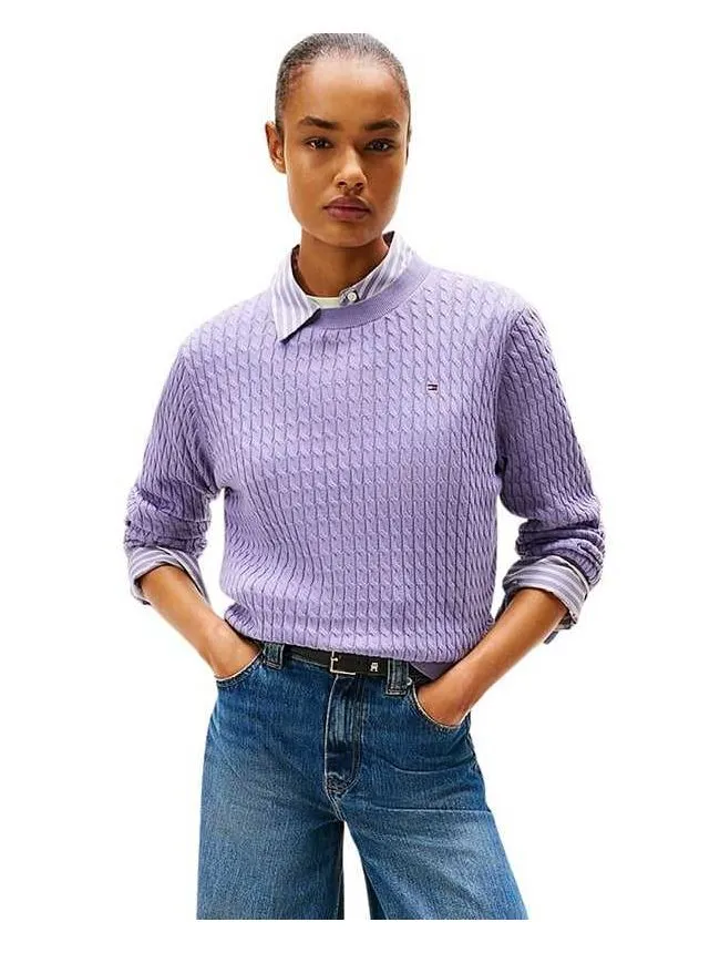 Tommy hilfiger - lila ženski džemper