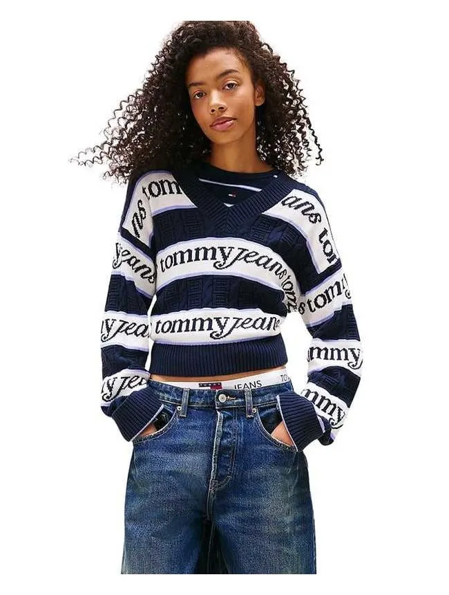 Tommy hilfiger - logo ženski džemper