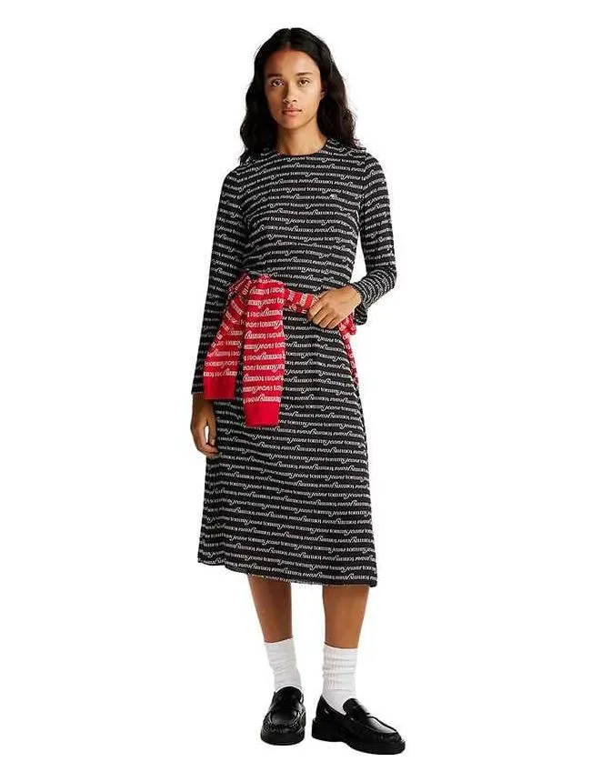Tommy hilfiger - logo midi haljina