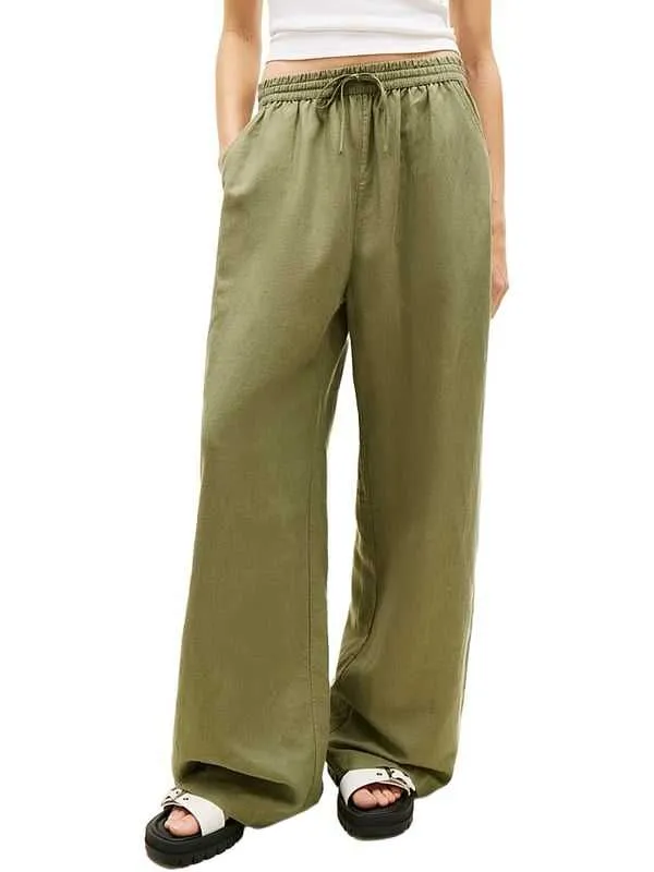 Tommy hilfiger - maslinaste ženske pantalone