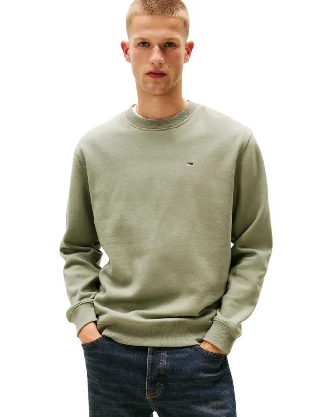 Tommy hilfiger - maslinasti muški duks