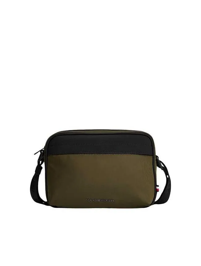Tommy hilfiger - maslinasto-crna muška torbica