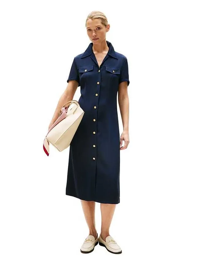 Tommy hilfiger - midi košulja-haljina