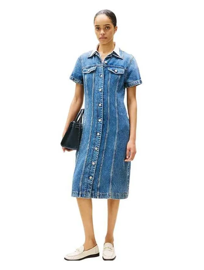 Tommy hilfiger - midi teksas haljina