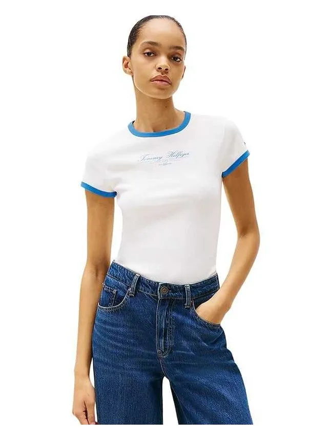 Tommy hilfiger - pamučna ženska majica