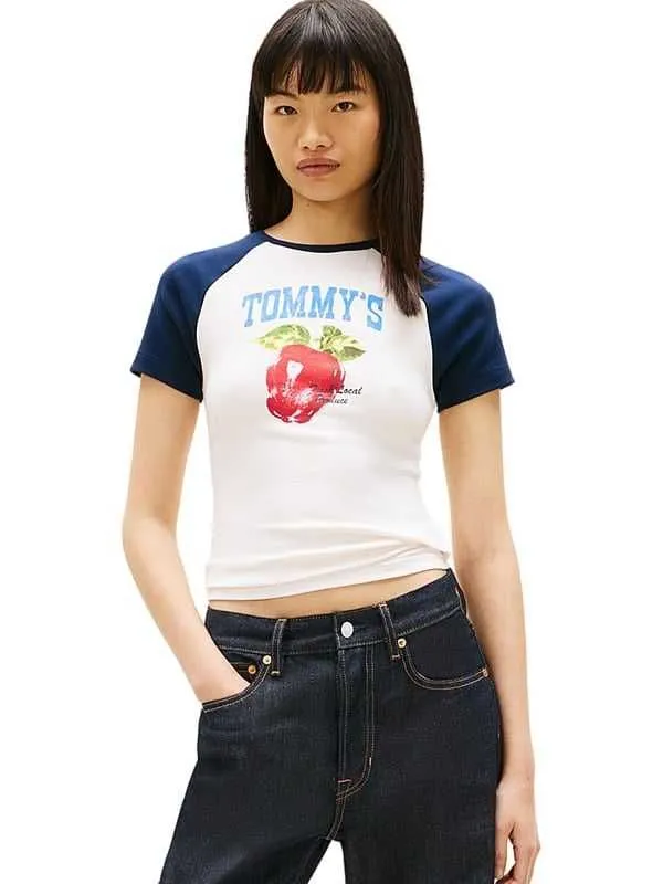 Tommy hilfiger - pamučna ženska majica