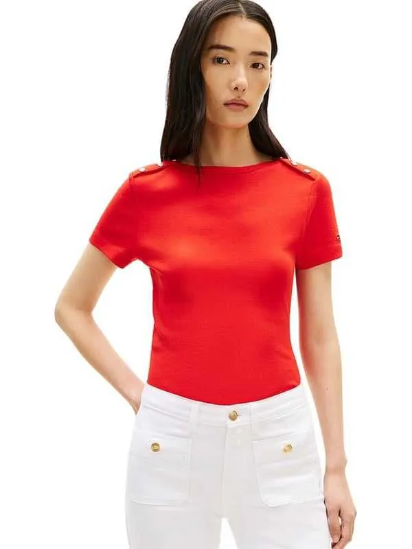 Tommy hilfiger - pamučna ženska majica