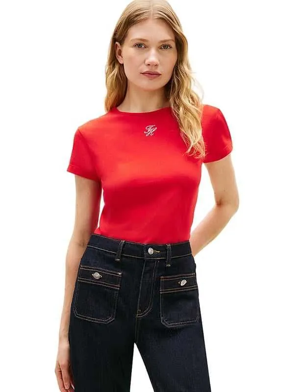 Tommy hilfiger - pamučna ženska majica
