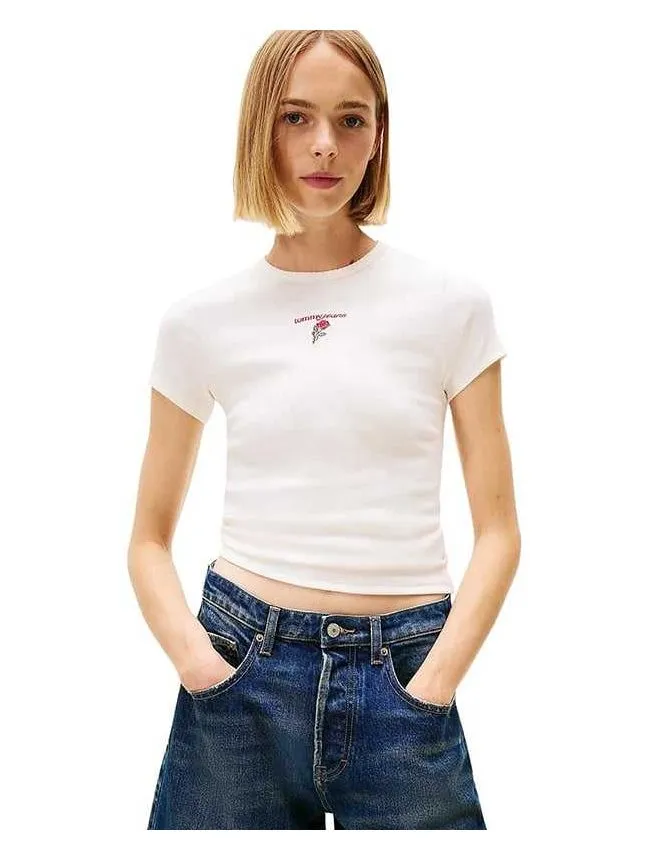 Tommy hilfiger - pamučna ženska majica