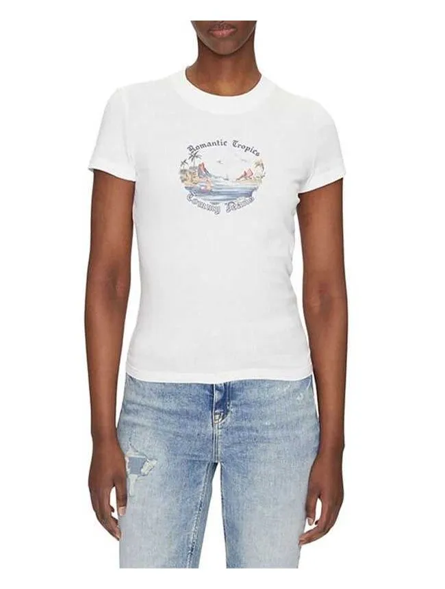 Tommy hilfiger - pamučna ženska majica