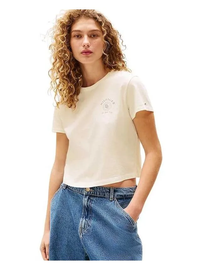 Tommy hilfiger - pamučna ženska majica