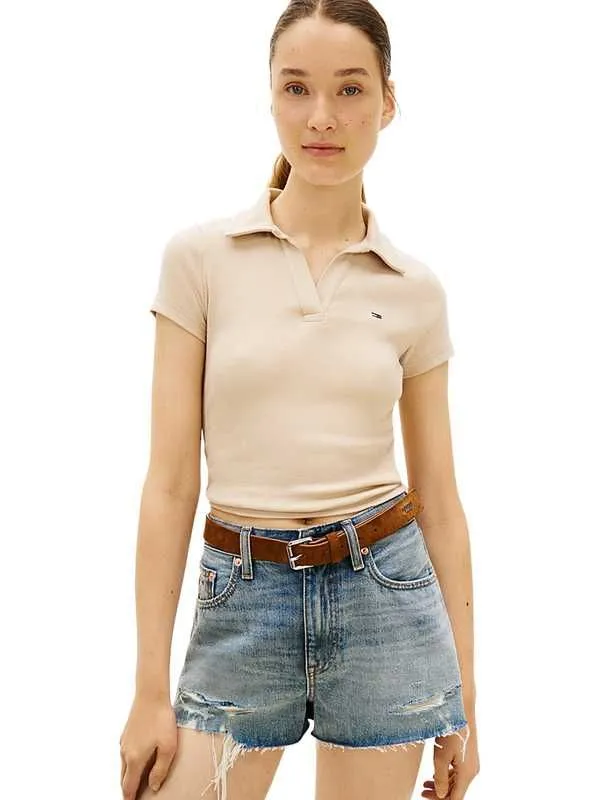 Tommy hilfiger - pamučna ženska polo majica