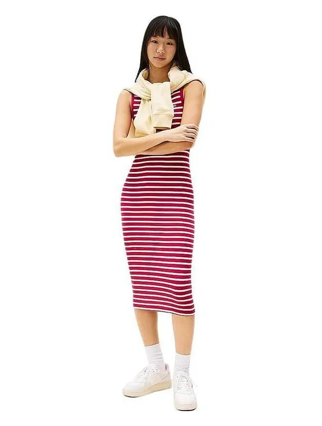 Tommy hilfiger - pamučna midi haljina