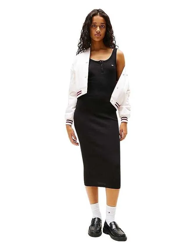 Tommy hilfiger - pamučna midi haljina