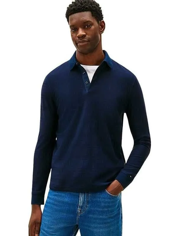 Tommy hilfiger - pamučna teget muška majica