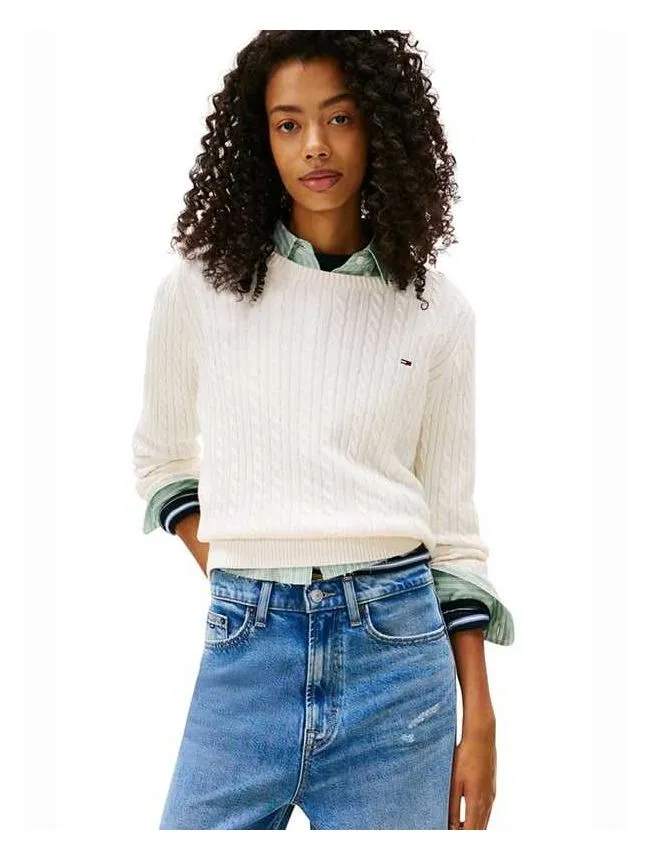 Tommy hilfiger - pamučni ženski džemper
