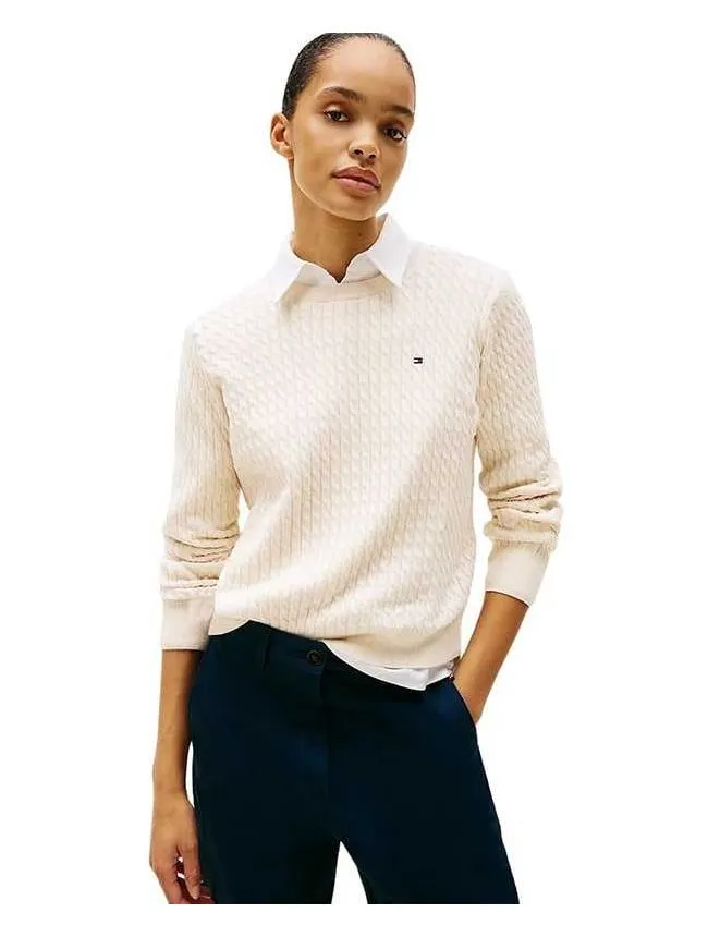 Tommy hilfiger - pamučni ženski džemper