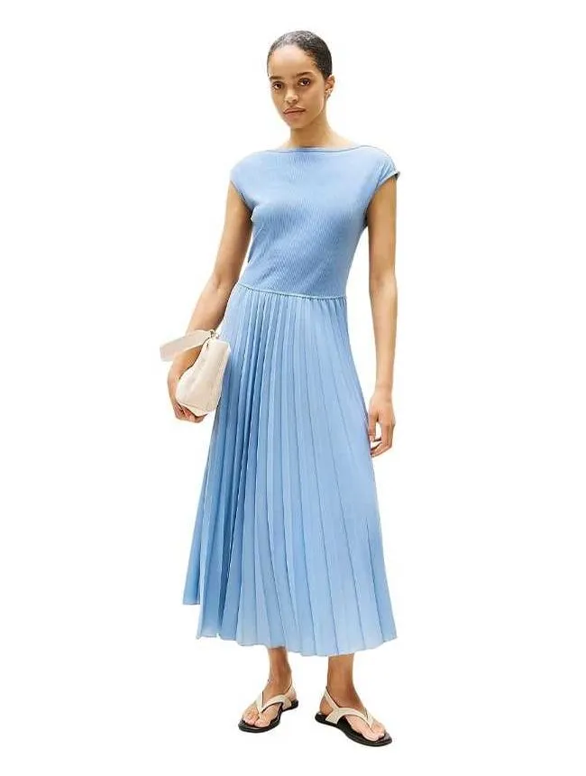 Tommy hilfiger - plisirana maxi suknja