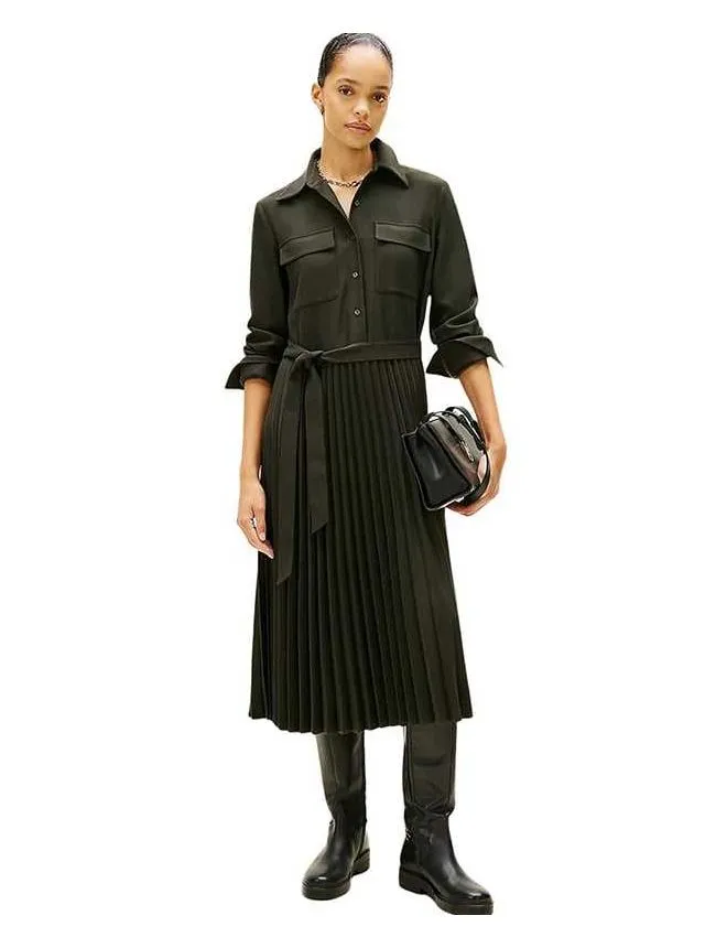 Tommy hilfiger - plisirana midi haljina