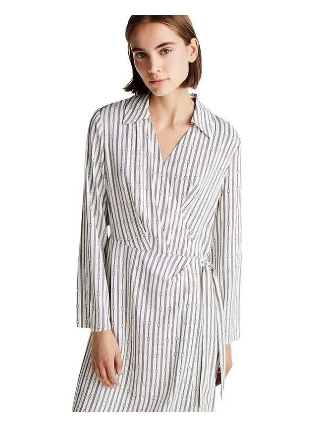 Tommy hilfiger - preklopna midi haljina