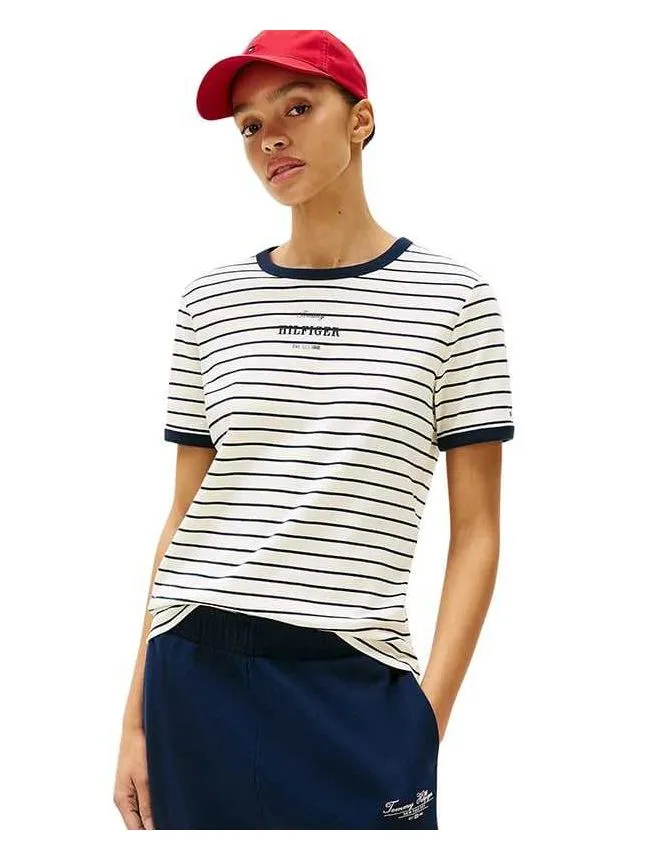 Tommy hilfiger - prugasta ženska majica