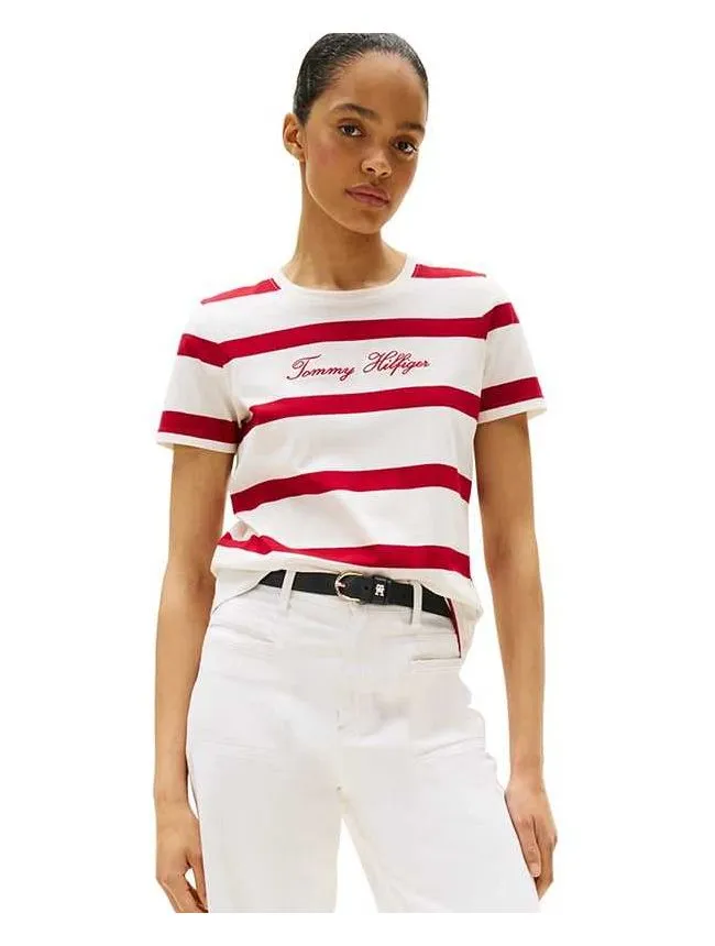 Tommy hilfiger - prugasta ženska majica