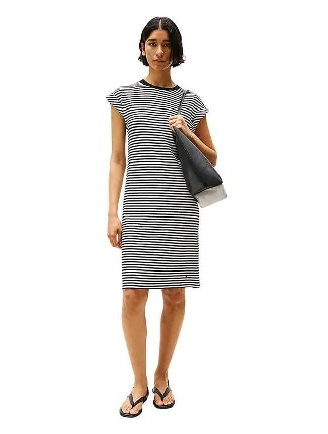 Tommy hilfiger - prugasta midi haljina