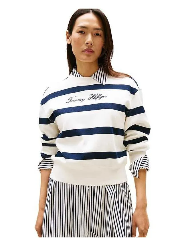 Tommy hilfiger - prugasti ženski duks