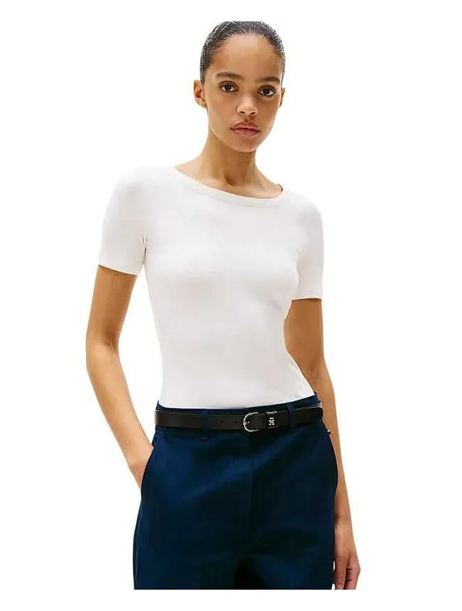 Tommy hilfiger - rebrasta ženska majica