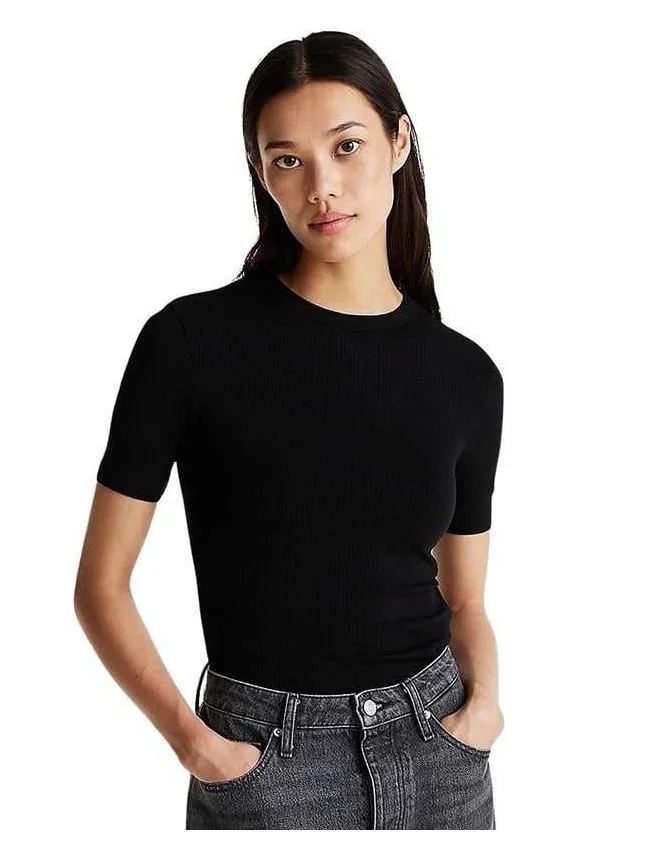 Tommy hilfiger - rebrasta ženska majica