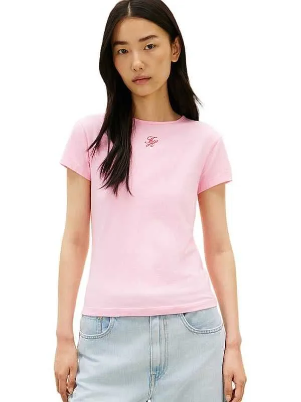 Tommy hilfiger - roze ženska majica