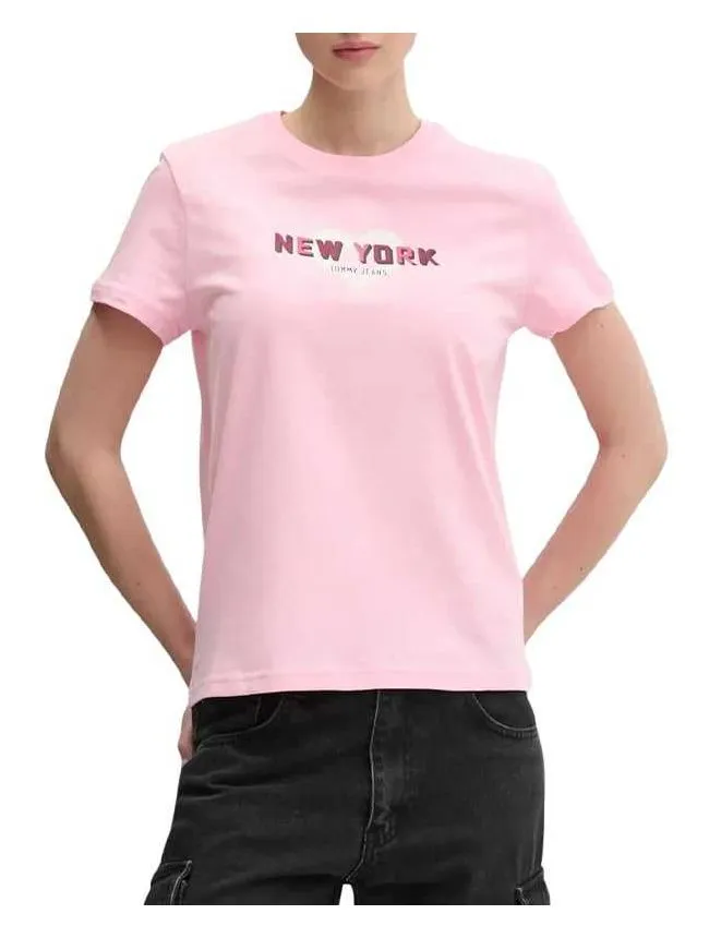 Tommy hilfiger - roze ženska majica