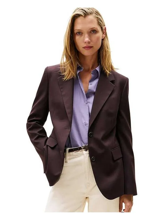 Tommy hilfiger - tamnobraon ženski sako