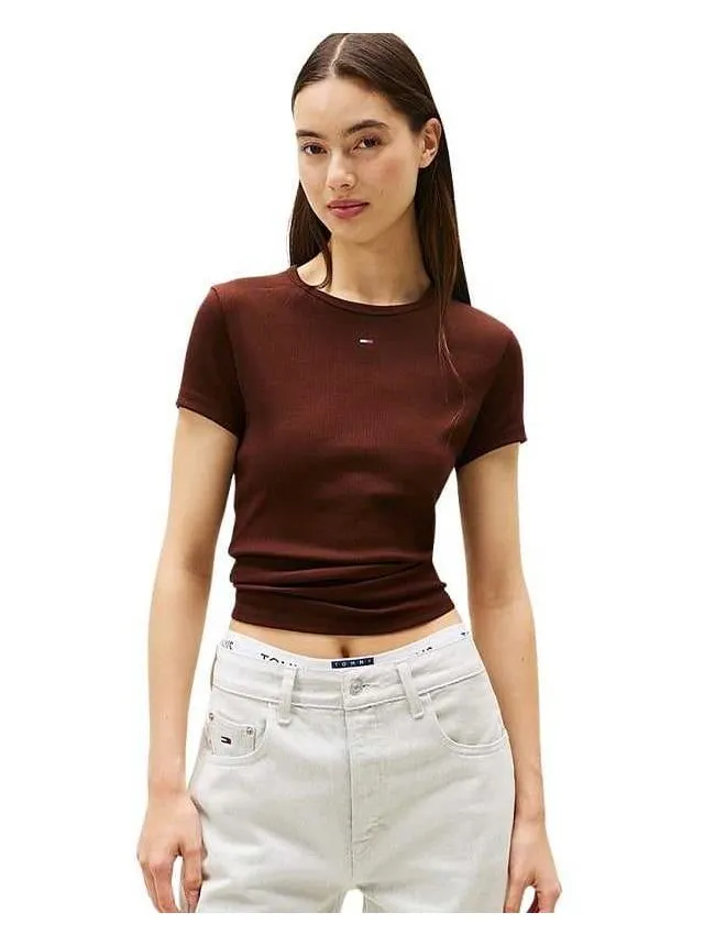 Tommy hilfiger - tamnobraon majica za žene