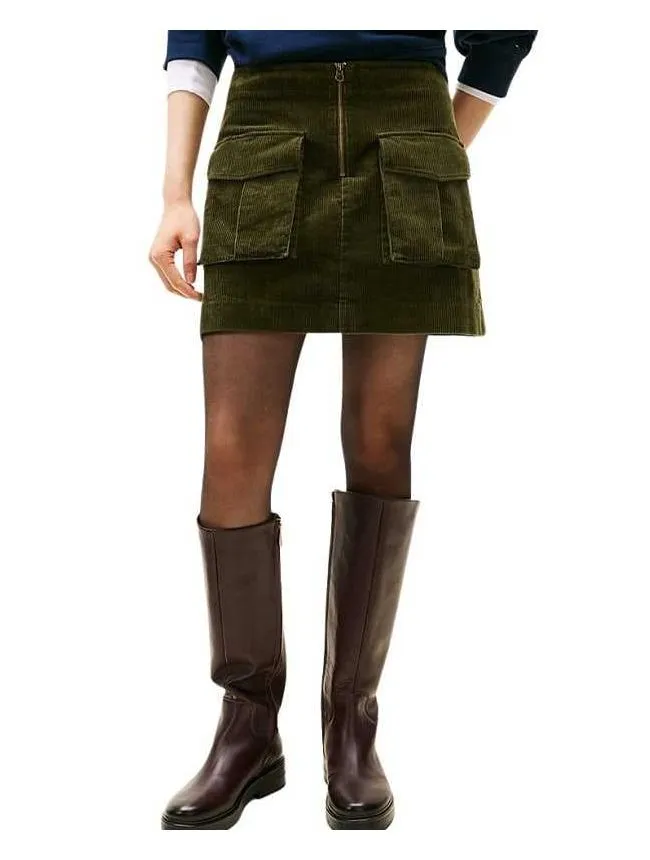 Tommy hilfiger - tamnozelena mini suknja