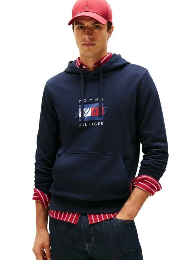 Tommy hilfiger - teget dukserica za muškarce