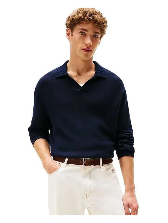 Tommy hilfiger - teget muški džemper