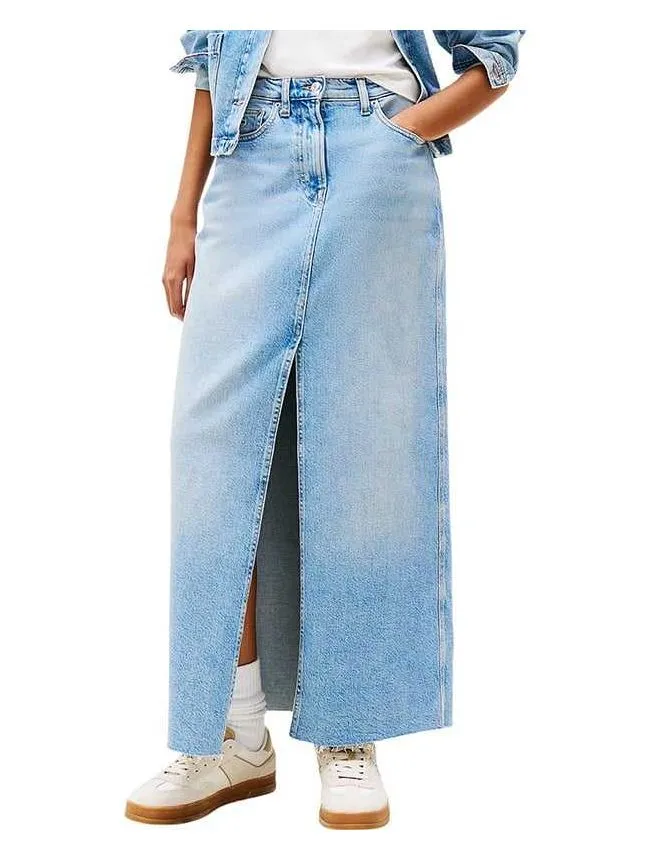 Tommy hilfiger - teksas maxi suknja