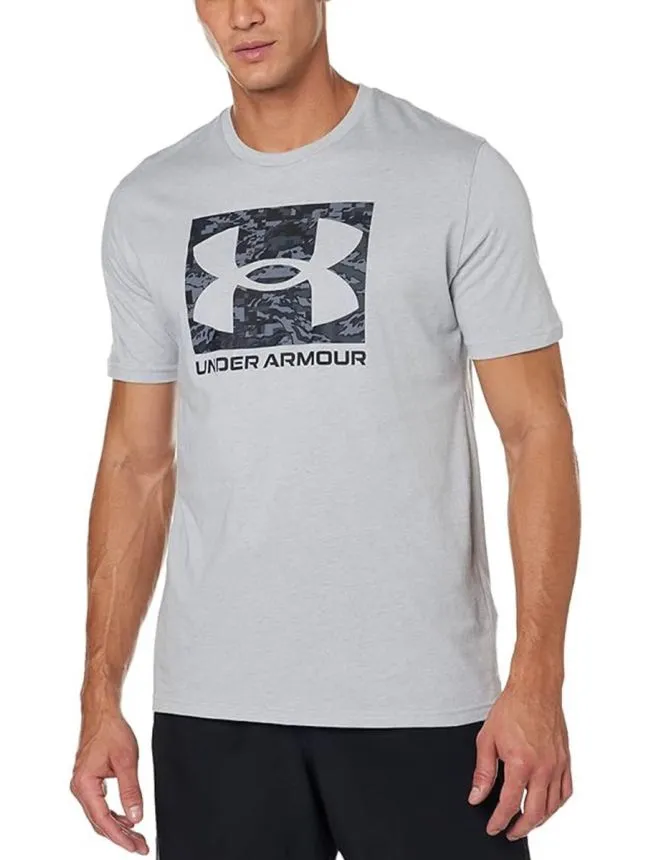 Ua abc camo boxed logo ss