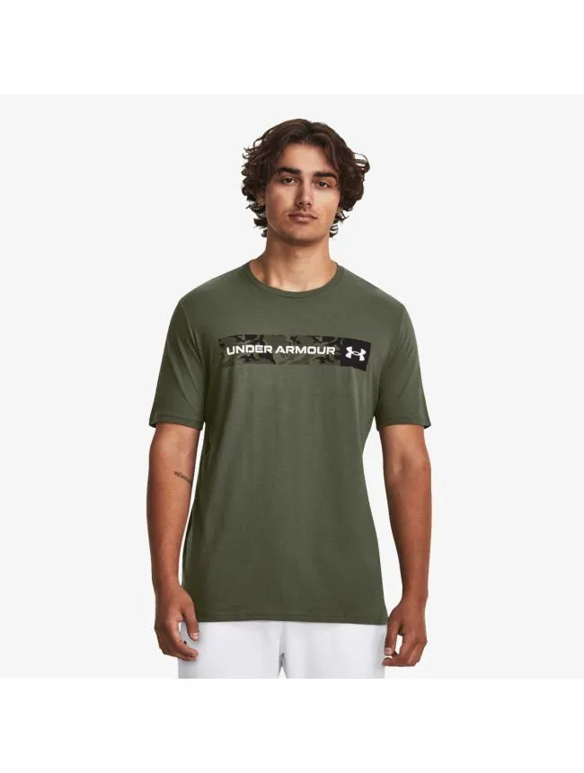 Ua camo chest stripe ss
